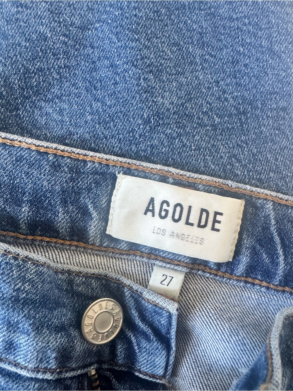 Agolde Merrell Mid Rise Straight Jean - Picture 6 of 7